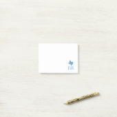 Post-it® Symboles du Texas, Texas, bleu (Sur un bureau)