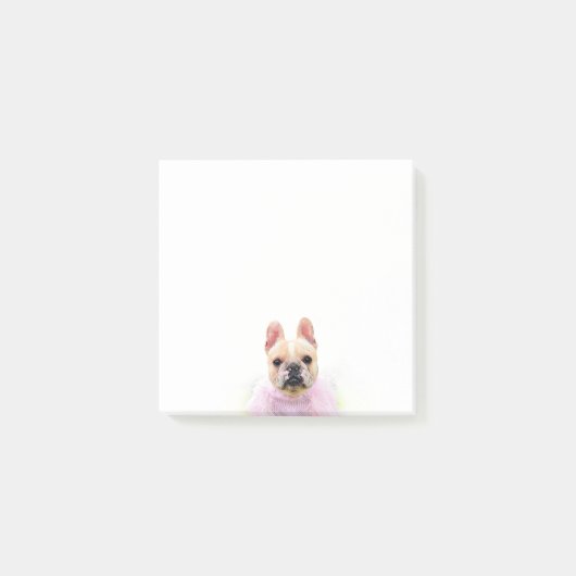 Post-it® Sympa French Bulldog Glam Frenchie Illustration (Devant)
