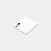 Post-it® Sympathique minuscule Ninja avec signe de retenue  (Incliné)
