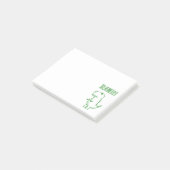 Post-it® T Rex Dino Vert En Colère (Incliné)
