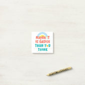 Post-it® T-Shirt Citation Positive Rétro (Sur un bureau)