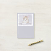 Post-it® Tabby Orange Kitten Peinture - Art Chat original (Sur un bureau)