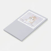 Post-it® Tabby Orange Kitten Peinture - Art Chat original (Incliné)