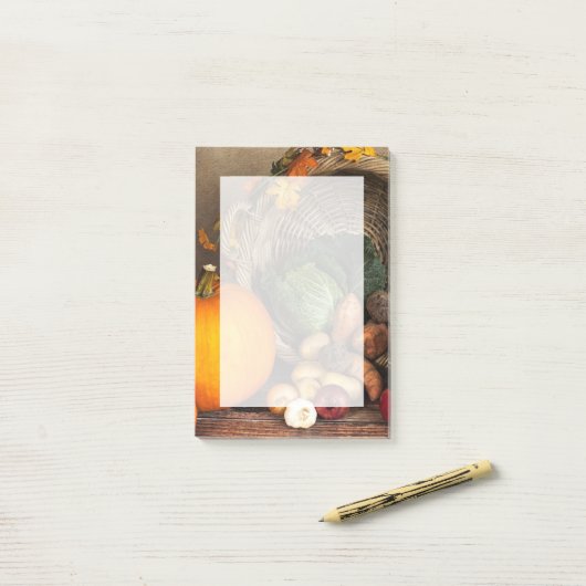 Post-it® Table Bountiful Harvest (Sur un bureau)