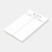 Post-it® Table Bunco simple noir et blanc (Incliné)