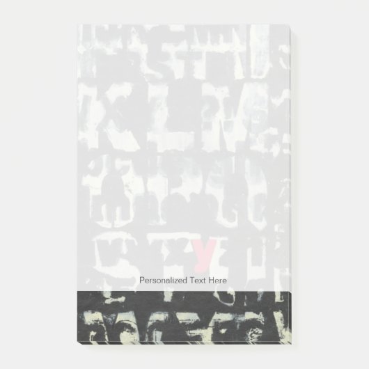 Post-it® Tableau alphabétique de Norman Wyatt (Devant)