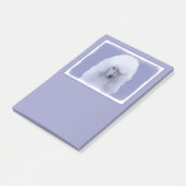 Post-it® Tableau blanc standard de caniche - Art original d (Incliné)
