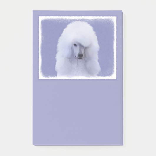 Post-it® Tableau blanc standard de caniche - Art original d (Devant)