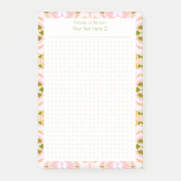 Post-it® Tableau Cadeau Étudiant Pink Green Dot