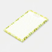 Post-it® Tableau Cadeau Personnalisé Jaune Vert Point Grill (Incliné)
