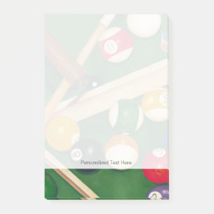 Post-it® Tableau de billards réaliste avec les boules et la