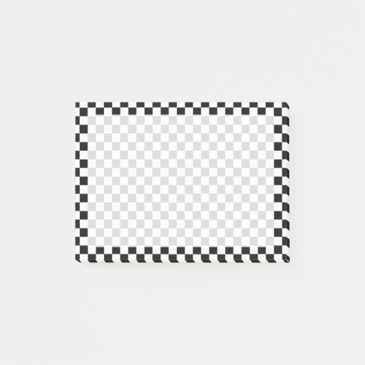 Post-it® Tableau de bord classique noir et blanc par STaylo (Devant)