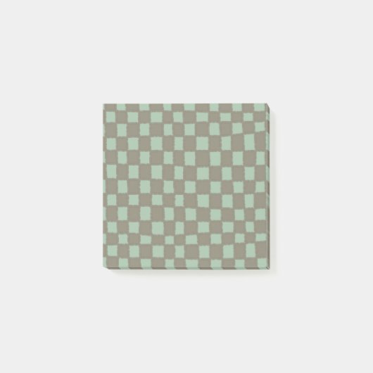 Post-it® Tableau de contrôle moderne gris À damiers Motif b (Devant)