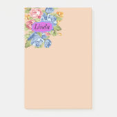 Post-it® Tableau De Fleurs Avec Plaque Nom (Devant)