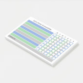 Post-it® Tableau Hebdomadaire des Responsabilités et des Tâ (Incliné)