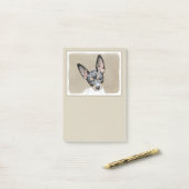 Post-it® Tableau Rat Terrier - Cute Original Chien Art (Sur un bureau)