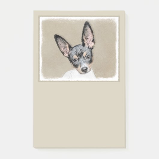 Post-it® Tableau Rat Terrier - Cute Original Chien Art (Devant)