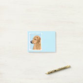 Post-it® Tableau Rhodesian Ridgeback - Art Chien original (Sur un bureau)