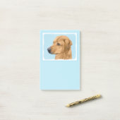 Post-it® Tableau Rhodesian Ridgeback - Art Chien original (Sur un bureau)