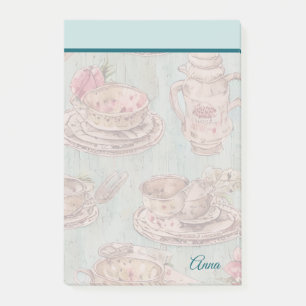Post-it® Tableau vintage personnalisé Cuisine rustique Bleu