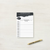 Post-it® Tablespoon Goals List (Sur un bureau)