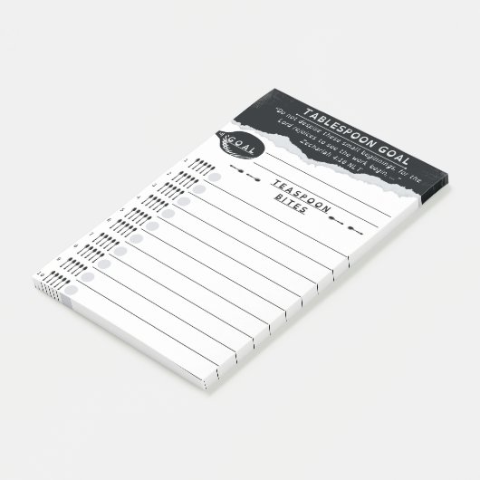 Post-it® Tablespoon Goals List (Incliné)