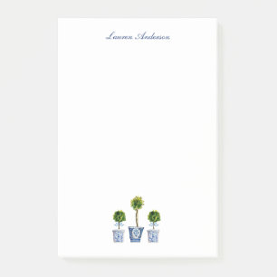 Post-it® Tablettes élégantes en pots bleus et blancs