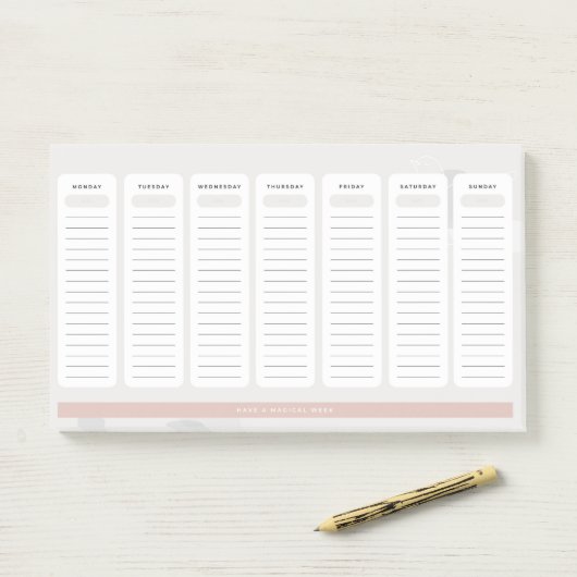 Post-it® Tâche quotidienne (Sur un bureau)