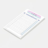 Post-it® Tâche quotidienne à effectuer après ses (Incliné)