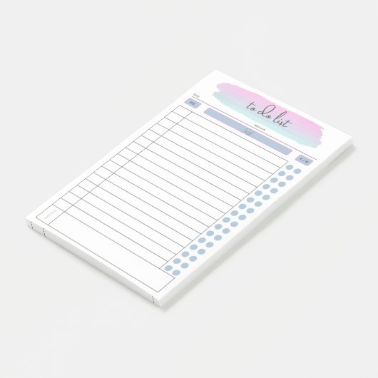 Post-it® Tâche quotidienne à effectuer après ses (Incliné)