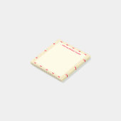 Post-it® Tâches Cueilleuses De Cerises Bordure Rétro Pop (Incliné)