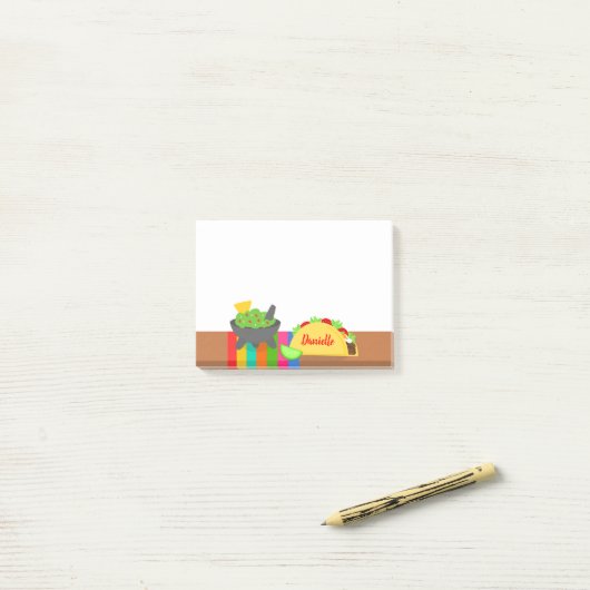 Post-it® Taco et Guacamole (Sur un bureau)