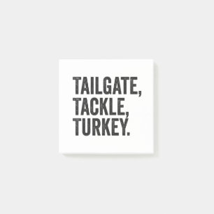 Post-it® Tailgate Tackler Turquie Drôle Thanksgiving Footba
