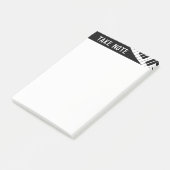 Post-it® "Take Note" Piano de musique noir et blanc (Incliné)