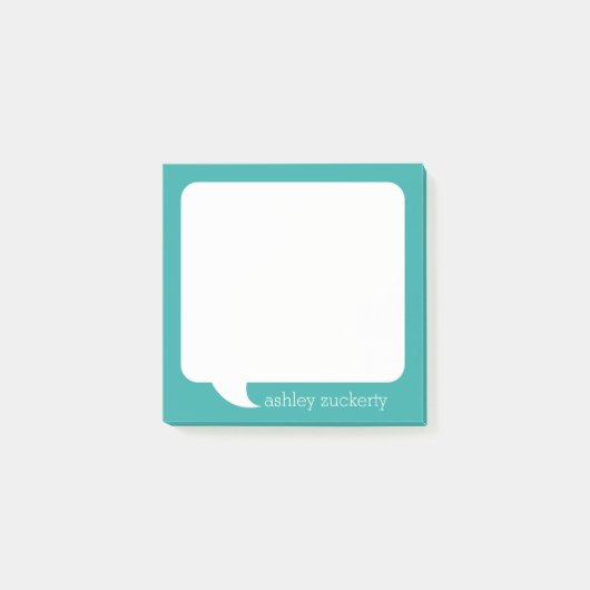 Post-it® Talk Bubble with Name (Devant)