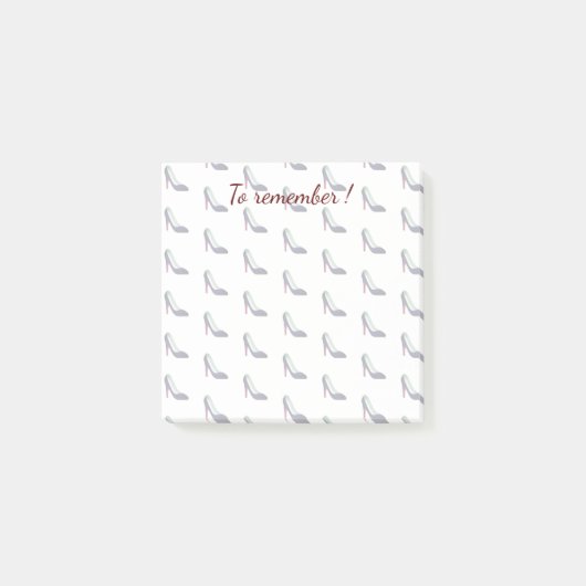 Post-it® Talons hauts noirs Emoji (Devant)