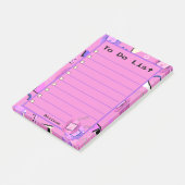 Post-it® Tamagotchi Rose Kawaii (Incliné)