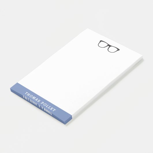 Post-it® Tampon Post-It personnalisé pour lunettes Hipster (Incliné)