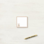 Post-it® Tan Arrière - plan Cute Chat avec Ice Cream Cone (Sur un bureau)