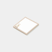 Post-it® Tan Arrière - plan Cute Chat avec Ice Cream Cone (Incliné)