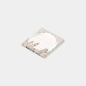 Post-it® Tan Brown neutre tan floral (Incliné)