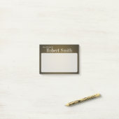 Post-it® Tan tendance et noir gris (Sur un bureau)