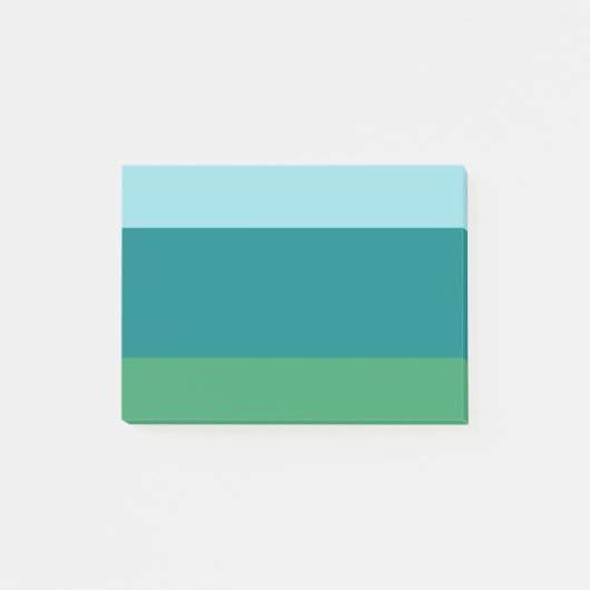 Post-it® Tanager Turquoise, Turquoise Blue et Kelly Green H (Devant)