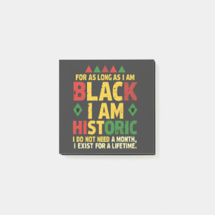 Post-it® Tant que je suis Noir, je suis Historique