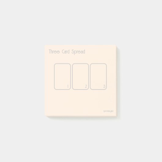 Post-it® Tarot à trois cartes (petit, or simple) (Devant)