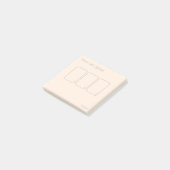 Post-it® Tarot à trois cartes (petit, or simple) (Incliné)