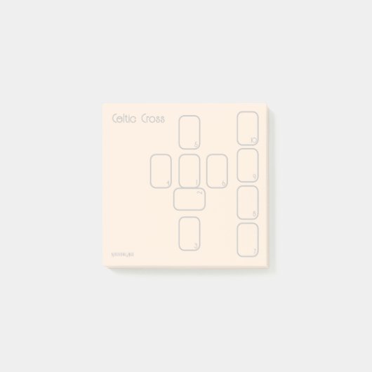 Post-it® Tarot croisé celtique (petit or simple) (Devant)