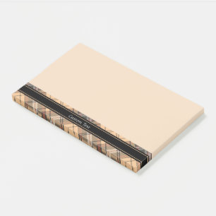 Post-it® Tartan beige et Brown