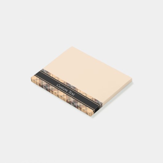 Post-it® Tartan beige et Brown (Incliné)