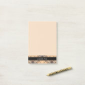 Post-it® Tartan beige et Brown (Sur un bureau)